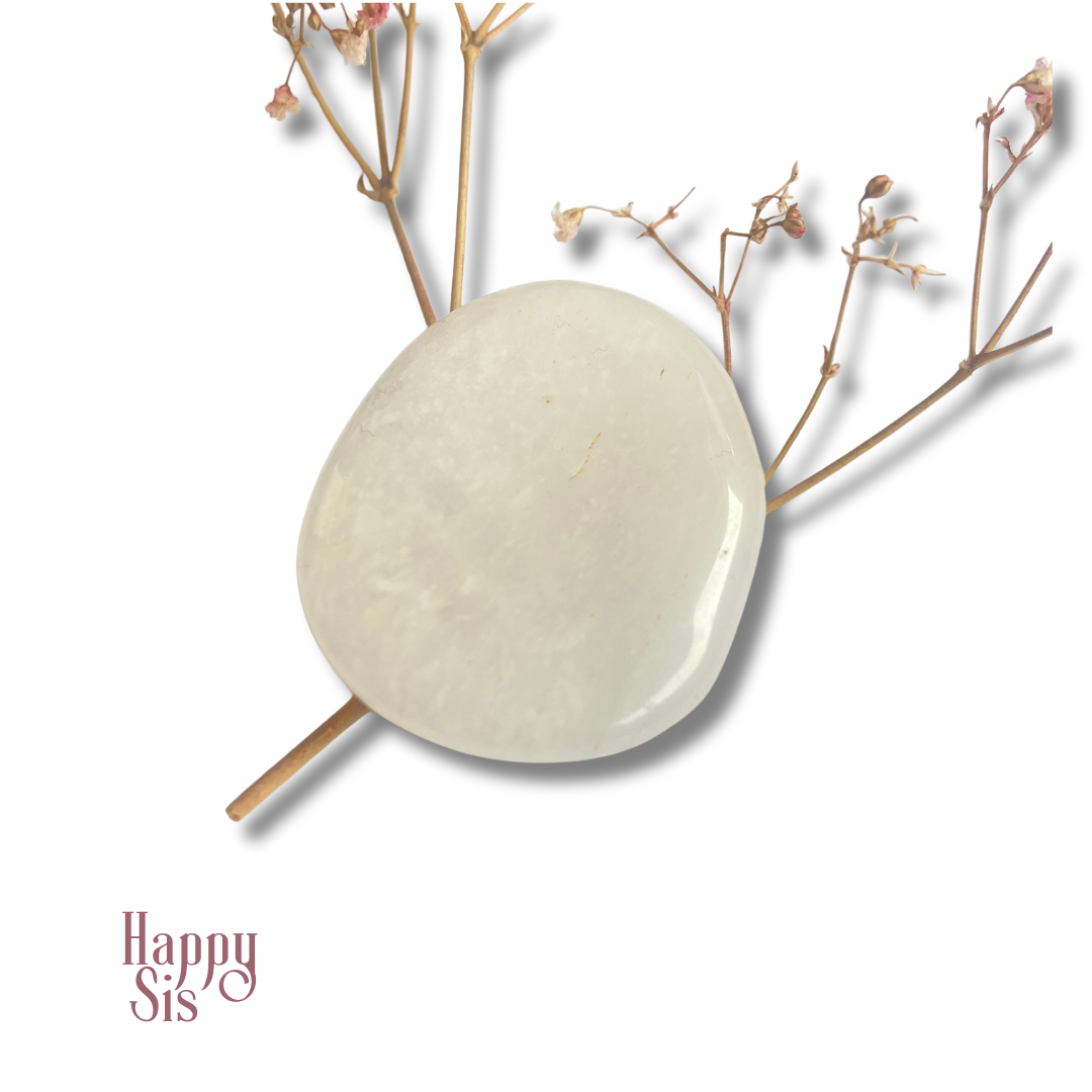 Bergkristal Ei Zorgsteen (B-keuze) | Smooth natural touch