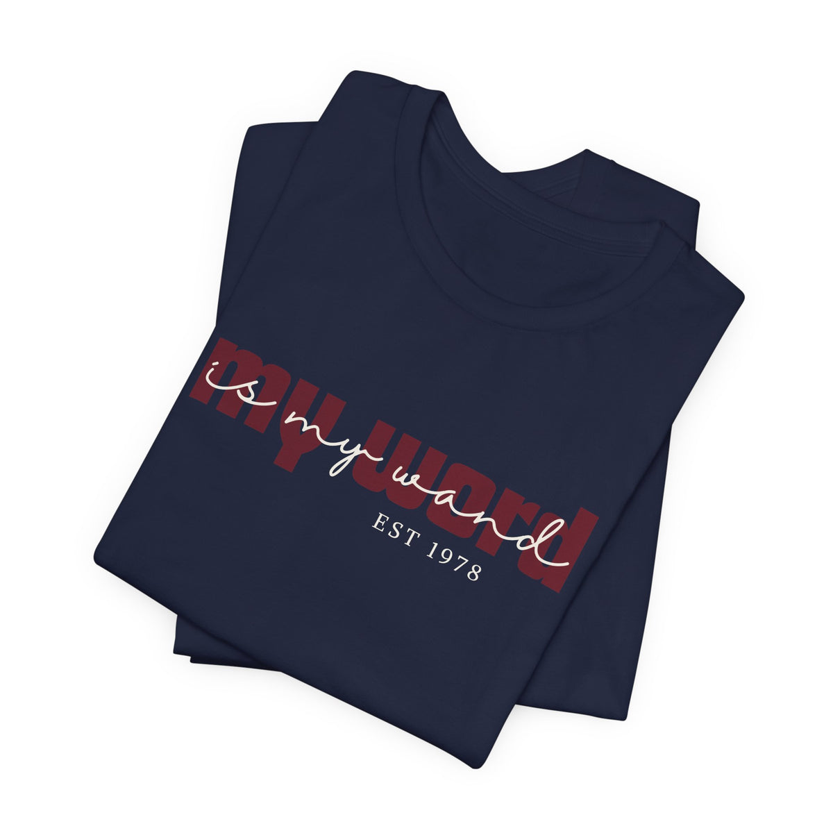 Ontdek het My Word Is My Wand T-shirt van Happysis. Personaliseer met jouw geboortejaar en draag een krachtige reminder van de magie van jouw woorden. ✨