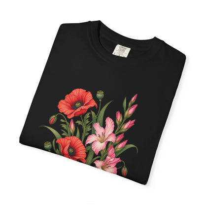 birthmonth flowers t=shirt gift birthday mothersday