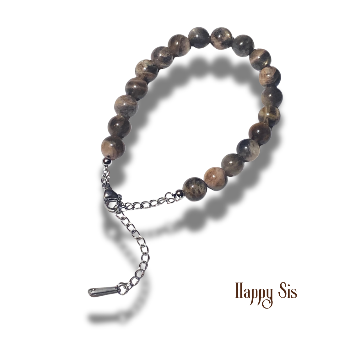 Zwarte Maansteen – Divine Feminine Armband | Intuïtie en Nieuw Begin