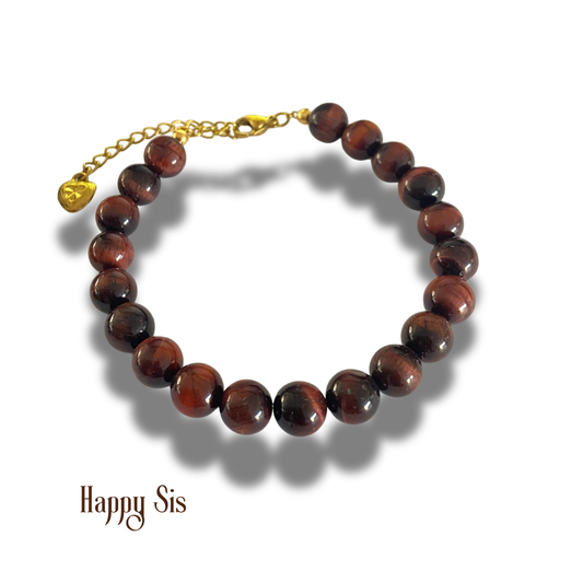 Rood Tijgeroog – Bold Energy Armband | Kracht en Doorzettingsvermogen