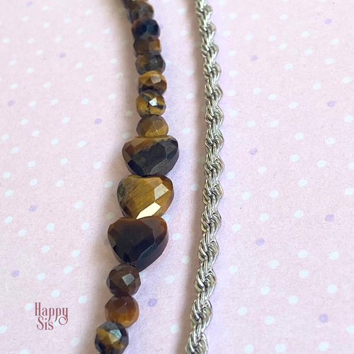 Bruin Tijgeroog Facet – Luxe Armband | Warm natural shine