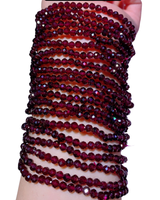Purple Granaat Facet Armband