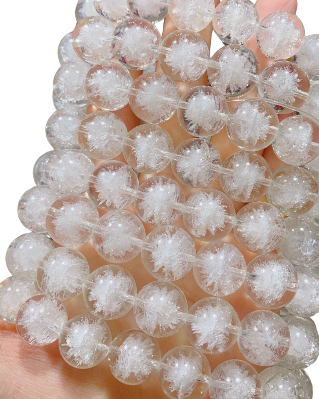 Snowflake Clear Kwarts Armband