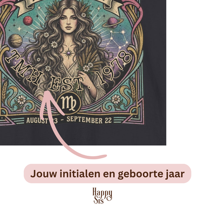 Virgo Sterrenbeeld met Persoonlijke tekst T-shirt