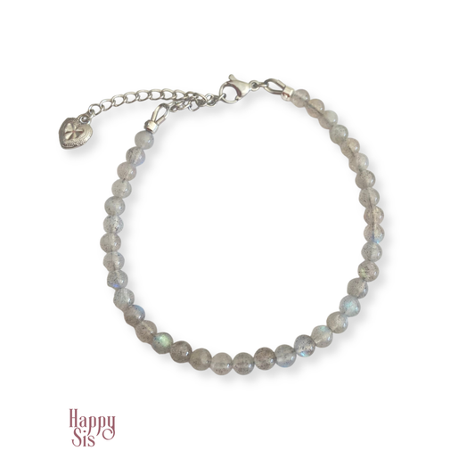 Regenboog Grijze Maansteen – Grey Glow Armband