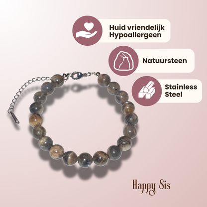 Zwarte Maansteen – Divine Feminine Armband | Intuïtie en Nieuw Begin