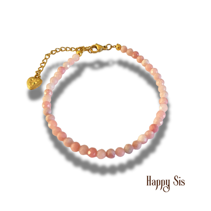 Roze Opaal Facet – Heart Healing Armband | Zachtmoedigheid en Liefde