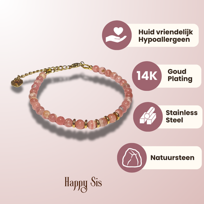 Rhodochrosiet – Self Love Armband | Liefde en Emotionele Heling