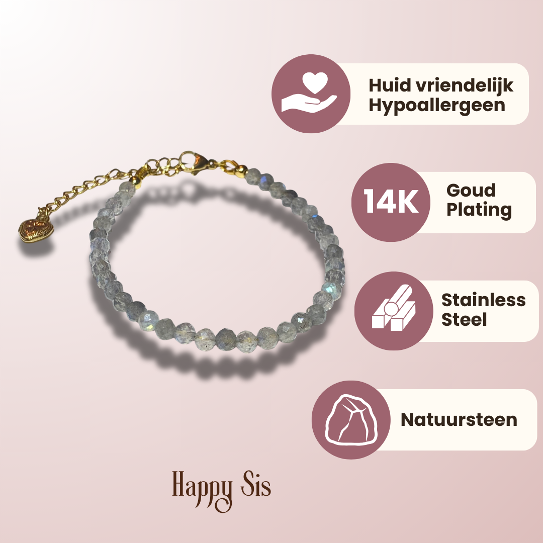 Labradoriet Facet – Awakening Armband | Bescherming en Intuïtie