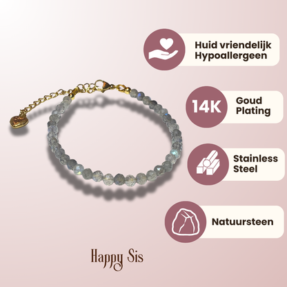 Labradoriet Facet – Awakening Armband | Bescherming en Intuïtie