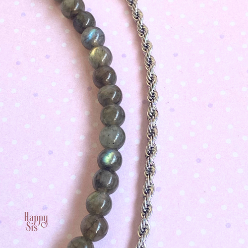 Labradoriet – Awakening Armband set | Subtle flash elegance