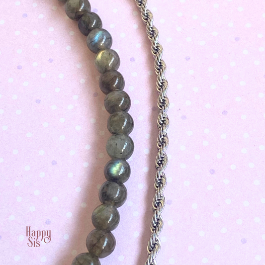 Labradoriet – Awakening Armband set | Subtle flash elegance