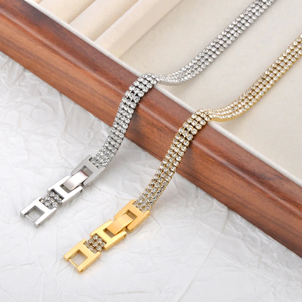 Aurelia Tennis Armband – 18K Gold Plated
