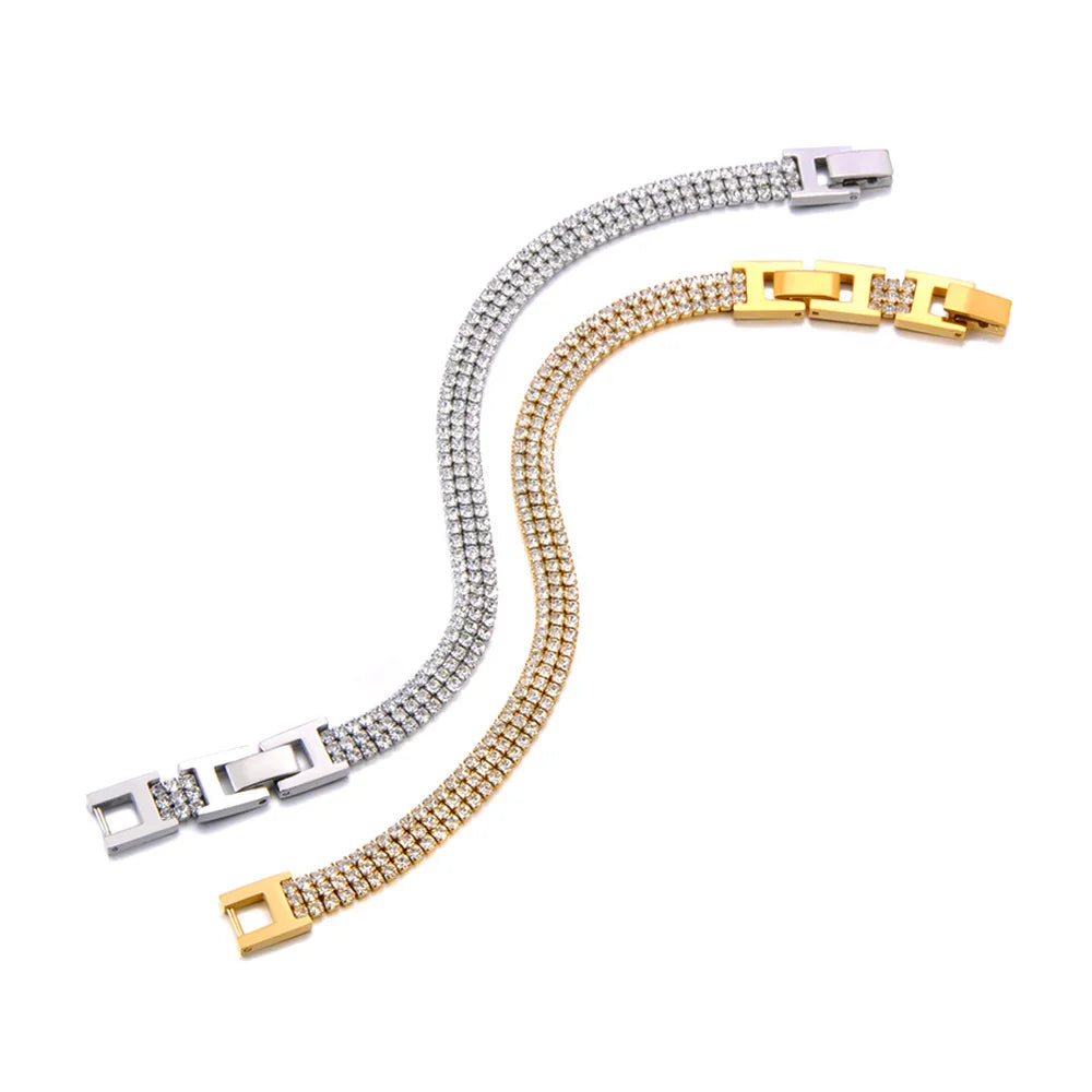 Aurelia Tennis Armband – 18K Gold Plated
